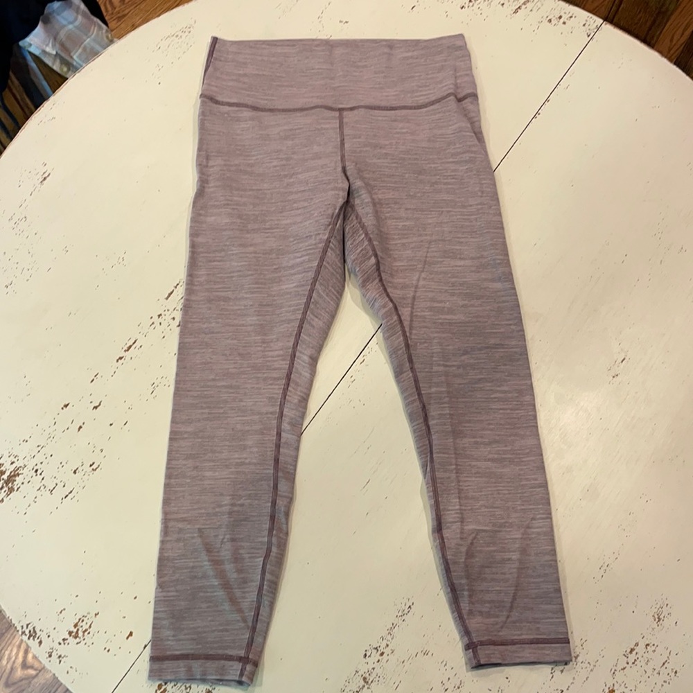 Purple Striped Lululemon Leggings